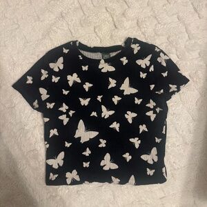 Wild Fable Butterfly Crop Top